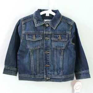 Gymboree Boys' Dark Blue Denim Snap Closure Jean Jacket size XS (4)